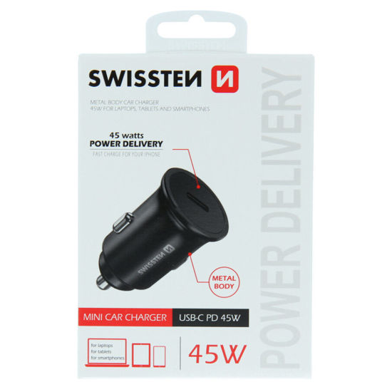 Fotografia e SWISTEN POWER DELIVERY CAR CHARGER (45W).