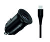 Fotografia e SWISSTEN CAR CHARGER FOR SAMSUNG SUPER FAST CHARGING 25W + DATA CABLE USB-C/USB-C 1,2 M BLACK.