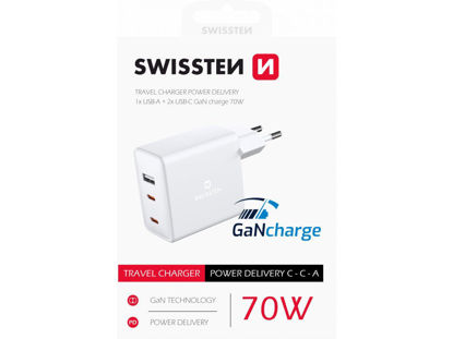 Fotografia e Swissten USB-C TRAVEL CHARGER (70W).