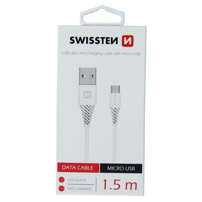 Fotografia e SWISSTEN data cable USB-A / micro USB, length 1.5 m (6.5 mm).